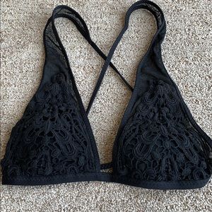 BECCA Black Lace Bikini Top